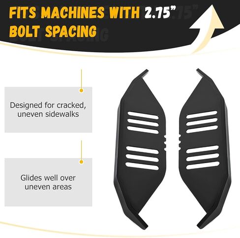 مناسبة لأحذية التزلج على الثلوج شديدة التحمل - متوافقة مع قاذفات الثلج، مسافة مسمار 2.75 بوصة، زوج أسود لتعزيز الأداء والمتانة in Kuwait