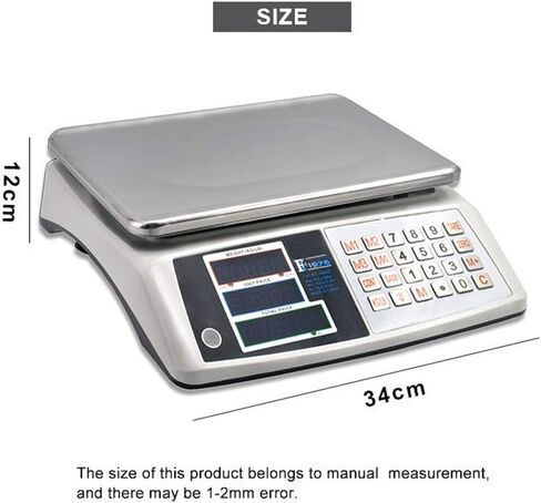 Electronic Weighting Platform Scale 40Kg/5G Stainless Steel Waterproof Digital Price Weighing Postal Industrial Commercial Shop Platform Scale in Saudi Arabia