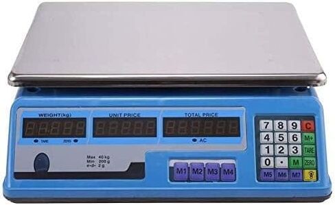 Electronic Scales High Precision Price Computing Stainless Steel Digital Industrial Weighing Scale Platform with LCD Tare Stripping Function for Factory Ret in Saudi Arabia