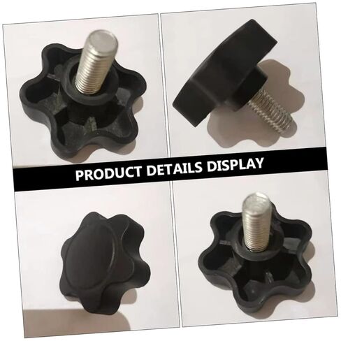 ULTECHNOVO 6pcs Plum Blossom Knobs Threaded Clamping Handles for Easy Installation Plastic Design for Mechanical Equipment Comfortable Grip for Applications in Saudi Arabia