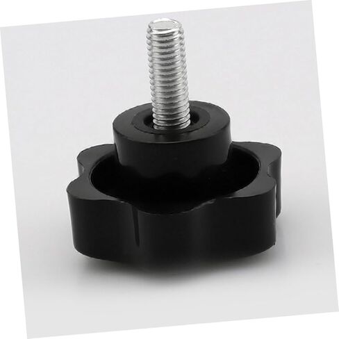 ULTECHNOVO 6pcs Plum Blossom Knobs Threaded Clamping Handles for Easy Installation Plastic Design for Mechanical Equipment Comfortable Grip for Applications in Saudi Arabia