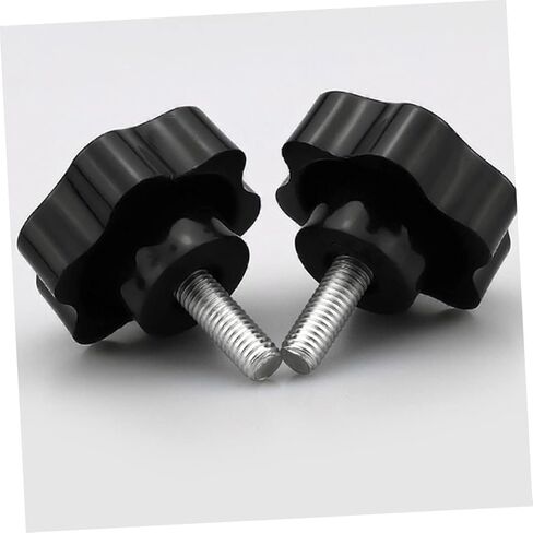 ULTECHNOVO 6pcs Plum Blossom Knobs Threaded Clamping Handles for Easy Installation Plastic Design for Mechanical Equipment Comfortable Grip for Applications in Saudi Arabia