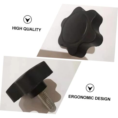 PartyKindom 6pcs Plum Blossom Shaped Screw Thread Knob Clamping Handle Knobs for Mechanical Equipment Plastic Comfortable Grip for Lathe Machines and Instruments in Saudi Arabia