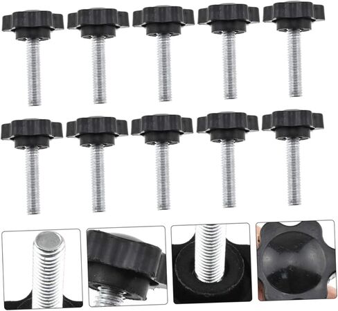 Gatuida 30pcs Handle Clamping Knobs Screw Design for Easy Installation Oxide Finish for Resistance in Saudi Arabia