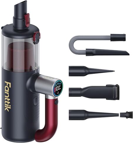 Fanttik Cruise V11 APEX Handheld Vacuum Cordless, 4-in-1 Vacuum Cleaner with 180° Rotatable Handle, 145W Brushless Motor, LED Touch Screen, 3 Suction Modes for Home Corners, Kitchen, Car, Crevices in Saudi Arabia