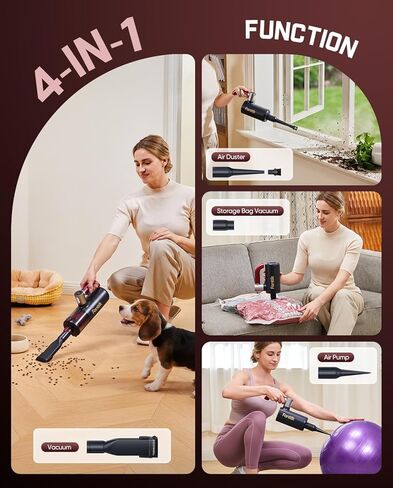 Fanttik Cruise V11 APEX Handheld Vacuum Cordless, 4-in-1 Vacuum Cleaner with 180° Rotatable Handle, 145W Brushless Motor, LED Touch Screen, 3 Suction Modes for Home Corners, Kitchen, Car, Crevices in Saudi Arabia