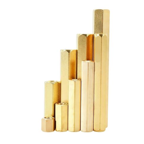 Brass Standoff Screw Spacer M2 M3 M4 M5 M6 M8 Motherboard Hex Board Rack Spacing Bolt Copper Female PCB Pillars(15mm) in Kuwait