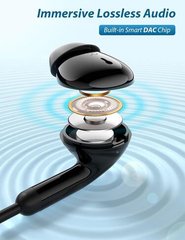 USB C Headphones for Samsung Galaxy A56 A54 A36 S25 Ultra S24 S23 S22 S21 Wired Earbuds with Mic for iPad Pro Air A16 Mini 7 Lightweight Small Ear Type C Earphones for iPhone 17 16 Pro Max 15 Plus 16e in Kuwait