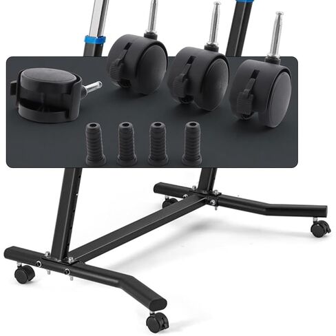 8 Pack 2 Inch Caster Wheels, Mini Crib Wheels, Small Rubber Casters with Brake Stem Casters Replacement for Rolling Cart Accessories Cabinet Desk Dresser Cart Accessories, 360 Degree Swivel, Black in Kuwait