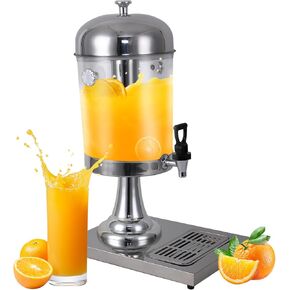 BAVNNRO 4.5 Gallon Drink Dispensers for Parties, Beverage Dispenser with Stand, Commercial Hot Cold Juice Dispenser with Ice Container and Stainless Steel Drip Trays for Beer, Water Lemonade in Saudi Arabia
