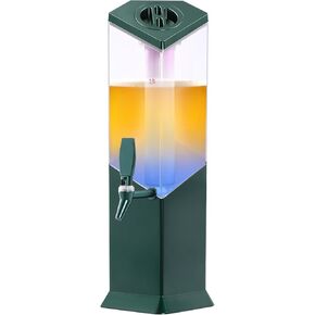 موزع برج البيرة سعة 3 لتر مع إضاءة LED متدرجة، وموزع مشروبات مع أنبوب ثلج وفوهة، وموزع مشروبات برج الطاولة للبار والمطاعم والنادي والبار (أزرق الطاووس) in Kuwait