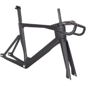 Carbon Fiber Track Bike Frame and Fork Set for Fixed Gear & Velodrome Riding(Matte,X-Large) in Saudi Arabia