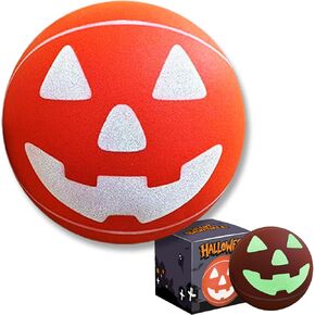 كرة السلة الصامتة المتوهجة في الظلام مقاس 3 (قطر 7 بوصات) مع تصميم وجه مبتسم، لعب داخلي بدون ضوضاء | التدريب in Kuwait