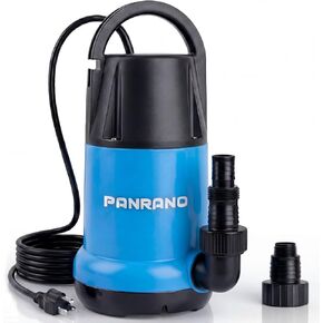 مضخة مستنقع 1 حصان مضخة مياه غاطسة نظيفة وقذرة 3700 جيجا في الساعة مضخات تصريف محمولة لأحواض السباحة الساخنة ونقل المياه في الطابق السفلي، أزرق فاتح in Kuwait