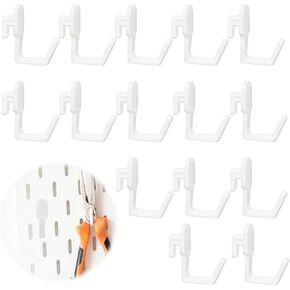 15 قطعة خطاف بيجبورد، ملحقات بيجبورد متوافقة مع لوحات أظافر ايكيا: قم بتعليق أدوات مختلفة، وإكسسوارات، وديكورات، ومجوهرات، وإكسسوارات الملابس، والمحافظ، والأدوات المنزلية، وتقديم الطعام in Kuwait