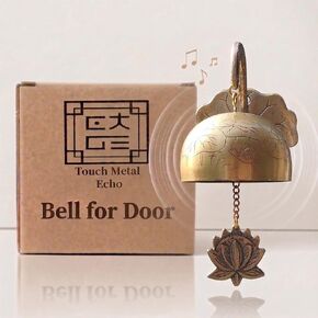 Sunflower Door Bell – Handcrafted Korean Brass Chime for Front Door or Garden – Home Decor & Gift for Women in Kuwait