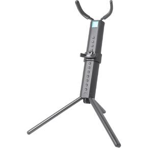 Portable Foldable Tenor Saxophone Stand Sax Holder with Blue Case Black Practical Saxophone Rack for Music Performance and Display in Saudi Arabia