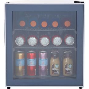 مبرد مشروبات أفانتي مع باب زجاجي 60 علبة ثلاجة صغيرة لمياه صودا البيرة مقاس 18.25 بوصة قائمة بذاتها، مع تحكم في درجة الحرارة قابل للتعديل وأرفف قابلة للإزالة، 1.6 قدم مكعب، معدني in Kuwait