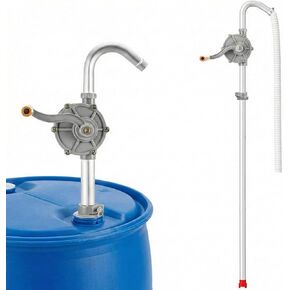 DR.tuer All-Aluminum 55 Gallon Drum Pump – Manual Fuel & Oil Transfer Pump for Diesel, Kerosene, Hydraulic & Lubricating Oils – Heavy Duty Rotary Barrel Hand Pump Fits 15–55 Gal Drums in Saudi Arabia
