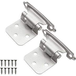 تراكب الذاتي إغلاق الربيع المفصلي خزانة المطبخ الهيدروليكية العازلة الباب الأثاث الأجهزة 2 قطعة (الفضة) in Kuwait