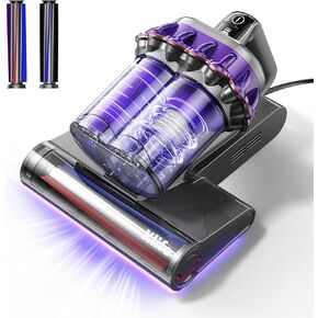 Xlife Mattress Vacuum, Bed Vacuum Cleaner with 2 Roller Brushes for Pet Hair, 253.7nm UV-C Light, 140F° Heating, 550W 16KPA Suction, HEPA Filter Couch Vauum for Bed, Sofa, Pillow, Baby Crib (Corded) in Kuwait