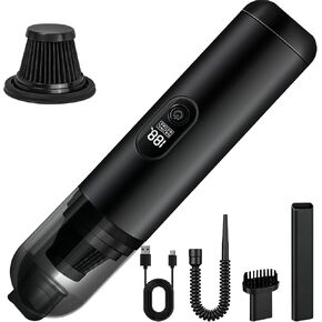 Handheld Car Vacuum Portable Cordless, 4 in 1 Handheld Vacuum Cleaner 15000PA High Power Air Blower & Pump & Air Duster, Mini Hand Held Vacuum Rechargeable for Home, Car, Office in Saudi Arabia