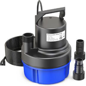 مضخة مياه غاطسة AgiiMan 1/2 HP، مضخة مستنقع محمولة 2200 GPH لتصريف حمام السباحة، مضخة غطاء حمام السباحة مع سلك طاقة 25 قدمًا للأقبية ونوافير حمام السباحة وحديقة حوض الاستحمام الساخن، أصفر in Kuwait