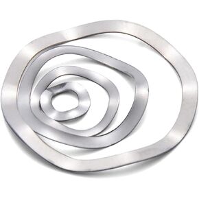 304 A2 Stainless Steel Wave Washers M3 M4 M5 M6 M8 M10 M12-M41 Three Wave Washers Spring Washer(M3x6x0.3 20pcs) in Kuwait