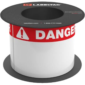 لفة رأس LT9 Danger OSHA مقطوعة بالقالب - 4 × 6 بوصة [200 ملصق] in Kuwait