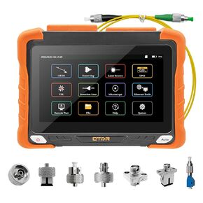 Rsrteng OTDR جهاز اختبار الألياف البصرية 1310 / 1550 نانومتر 32 ديسيبل / 30 ديسيبل المدى 420 كم دقة عالية 7 بوصة شاشة LCD تعمل باللمس SM جهاز اختبار الألياف يدعم خريطة الحدث OPM، VFL، LS، OLS Ethernet برنامج تحليل الاختبار عن بعد in Kuwait