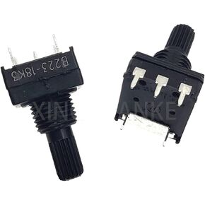 3PCS Carbon Film PC1601-V-B223-M10-P18 B22K B223 Black Welding Machine Potentiometer 5Pin Shaft Length 18MM(10K Ohm) in Saudi Arabia