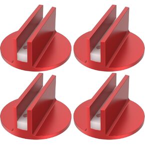 4Pcs Jack Pad Slotted Universal Aluminum Grooved Magnetic Jack Pad Pinch Weld Adapter Stable Magnetic Frame Guide Rail Adapter Slotted for Car in Kuwait