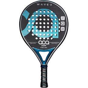 مضرب البادل الاحترافي ACA Wave 2 | 3K كربون | شكل دائري | إيفا سوفت بلاك | رصيد منخفض ومتوسط ​​| تحكم رائع وقدرة على المناورة in Kuwait