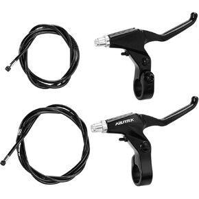 RV01L-F/RUJOI Bike Brake Lever Set,1 Pair Aluminum Alloy Bicycle Brake Handle with 2 Set Bike Brake Cable Wire and Housing for Mountain Bike,MTB, Road Bike, Folding Bike, 2.2cm Diameter in Kuwait