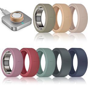 8 عبوات من أغطية الحلقات المتوافقة مع Oura Ring Gen 4/4 السيراميك، Oura Ring Gen 3، واقي ملحقات الحلقات الذكية من السيليكون المضاد للخدش لـ RingConn Gen 2/Gen 2 Air/ULTRAHUMAN in Kuwait