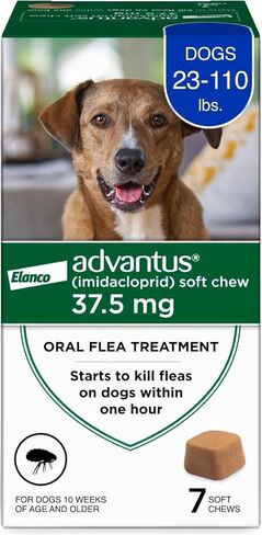 Advantus Dog Fast Acting Oral Flea Treatment Soft Chews Dogs 23 - 110 lbs. | 7 ct. in Saudi Arabia