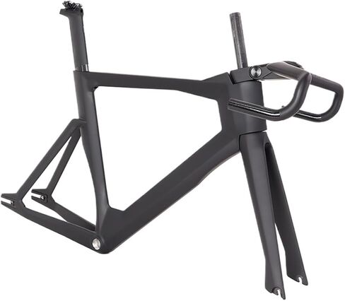 Carbon Fiber Track Bike Frame and Fork Set for Fixed Gear & Velodrome Riding(Matte,X-Large) in Saudi Arabia