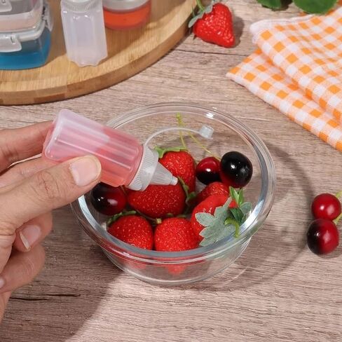 4Pcs/Set Mini Sauce Seasoning Bottle Barbecue Kitchen Portable Transparent Bottle PP Spices with Lid Jar Squeeze in Saudi Arabia