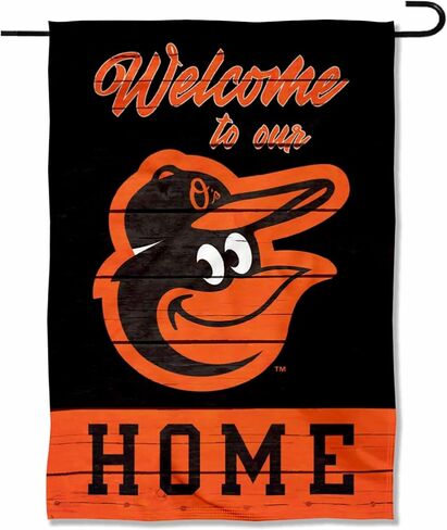 Baltimore Orioles Welcome To Our Home Double Sided Garden Flag in Saudi Arabia