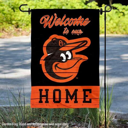Baltimore Orioles Welcome To Our Home Double Sided Garden Flag in Saudi Arabia