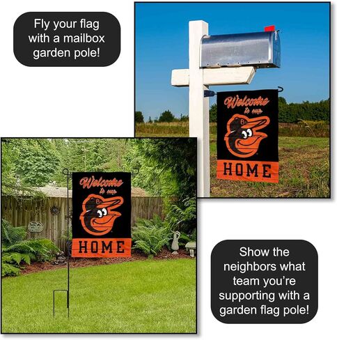 Baltimore Orioles Welcome To Our Home Double Sided Garden Flag in Saudi Arabia
