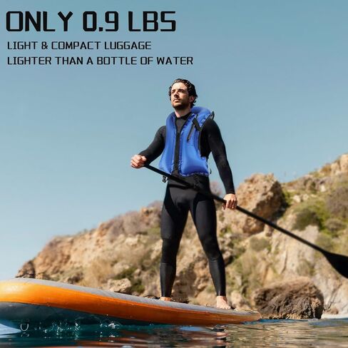 2 Pcs Snorkel Vest for Adults, Inflatable Snorkeling Vest for Men & Women, Portable Swim Jacket & Buoyancy Vest for Snorkeling, Swimming, Kayaking, Boating in Kuwait