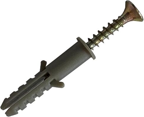 kippen 9030C1 Pack of 100 Nylon Dowels with Screws. Measures 8x40 mm in Saudi Arabia