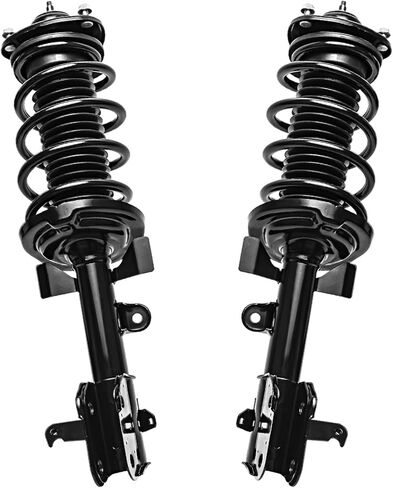 Detroit Axle - Struts Shocks for 2007-2013 GMC Chevy Silverado Sierra 1500 [Exc. Electronic Susp] 2 Front Struts with Coil Spring 2 Rear Shock Absorbers 2008 2009 2010 2011 2012 Replacement Suspension in Saudi Arabia
