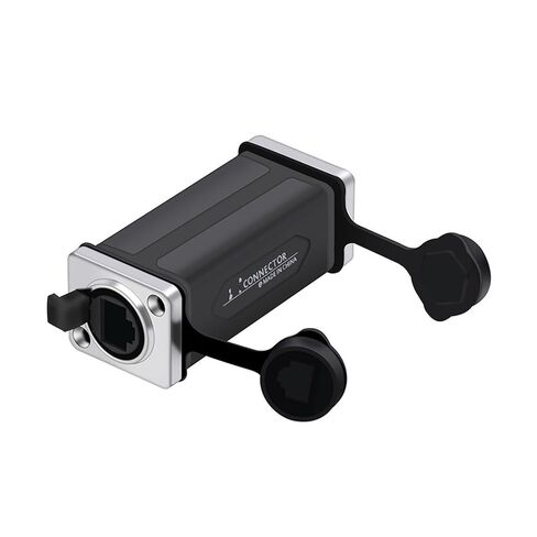1Pc Arrival Waterproof Network Connector RJ45 Ethernet Female Panel Mount Sockets IP65 Level(1xU1010-Plastic) in Saudi Arabia