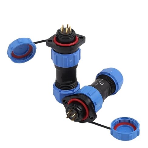 SP17 Panel Mount Waterproof Connector Socket Flange Electrical Cable Wire IP68 2/3/4/5/7/9/10 Pins Cable(SP17-3F) in Saudi Arabia