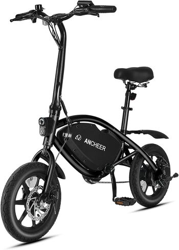 ANCHEER 14" Folding Electric Bike for Adults, 20MPH Ebike with 350W Motor[Peak 500W], 48V 374Wh Battery, Cruise Control, UL2849 Compliant Electric Bicycle, Compact Electric Mini Bike for Teens in Saudi Arabia