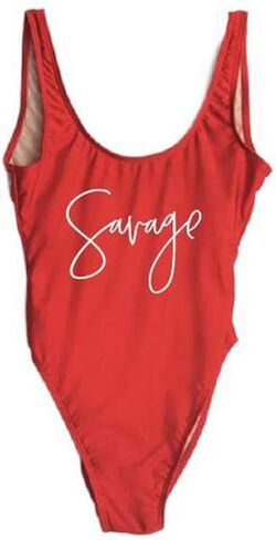 Wifey One Piece Swimsuit Women Swimwear High Cut Low Back Bathing Suit Girls Beach Wear Monokini in Kuwait