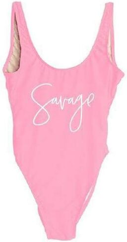 Wifey One Piece Swimsuit Women Swimwear High Cut Low Back Bathing Suit Girls Beach Wear Monokini in Kuwait