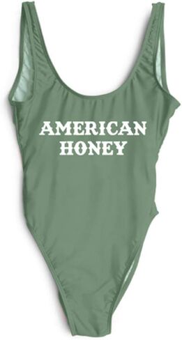 Wifey One Piece Swimsuit Women Swimwear High Cut Low Back Bathing Suit Girls Beach Wear Monokini in Kuwait